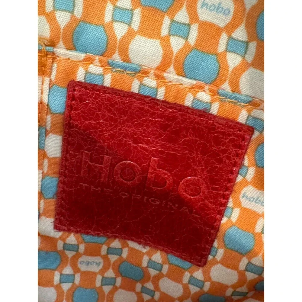 HOBO The Original Black Leather Studded Shoulder Bag Asymmetrical Flap Lined - Picture 9 of 14